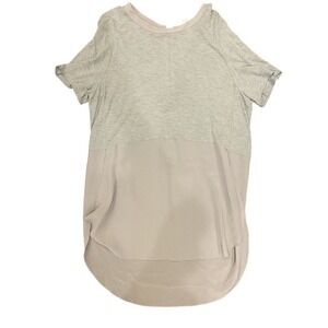 Wilfred with Silk Tunic Sage Green Silk and Rayon Luxury Blouse Business Casual